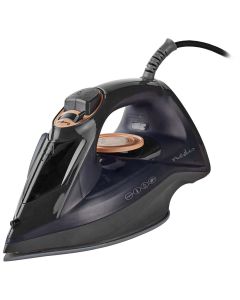 NEDIS napařovací žehlička/ spotřeba 2200 W/ parní výstřel/ keramická/ objem nádržky 220 ml/ fialová