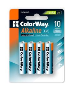 Colorway alkalická baterie AA/ 1.5V/ 4ks v balení/ Blister