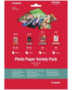 Canon fotopapír  VP-101 A4 & 10x15  Variety Pack