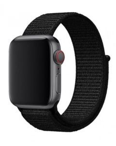 Swissten řemínek pro apple watch nylonový 42 / 44 / 45 / 49 mm černý
