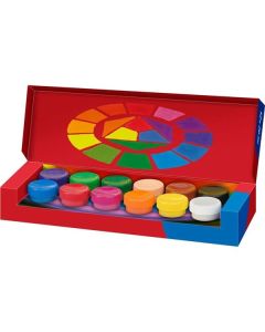 Temperové barvy v kalíšku Faber-Castell, 12 barev