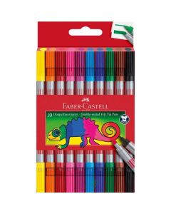 Oboustranné fixy Faber-Castell, sada 10 barev
