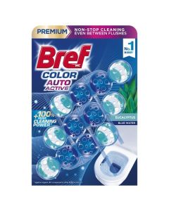 WC blok Bref Color Auto Active - eucalyptus, 3x50g
