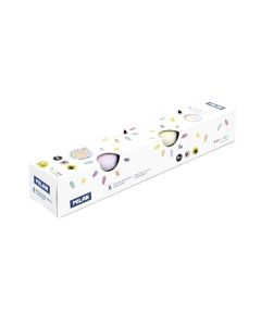 Box se 6 kalíšky zák. barev - barvy na prsty 40 ml
