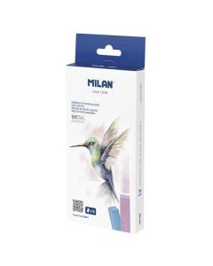 MILAN 6110212MET MĚKKÉ PASTELY,METALICKÉ, BOX 12ks