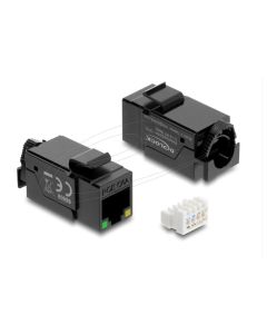 Delock Modul Keystone RJ45, zásuvka Cat.6A, UTP, s LED indikací PoE