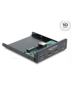 Delock Přední panel, 3.5”, USB 10 Gbps, 2 x USB Type-C™ + 2 x USB Typ-A