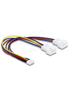 Delock Y-kabel ventilátoru, 1 x JST PH 4 piny, PWM , ze zásuvky na zástrčku + 4 pinovou zástrčku, 15 cm