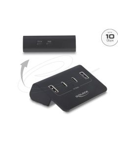 Delock USB 10 Gbps Hub se 2 porty USB Type-C™ a 2 porty USB Typ-A