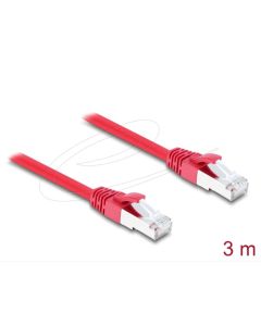 Delock Síťový kabel RJ45 Cat.6A S/FTP, 3 m, červený