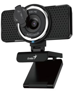 Genius ECam 8020AF,Webkamera, Full HD, 1920×1080, 30fps, autofocus, mikrofon, krytka soukromí, USB, USB-C, černá