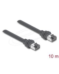 Delock Spojovací kabel RJ45 Cat.6 kompatibilní se Starlink Gen3 – 10 m, šedý