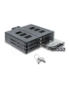 Delock Mobilní rámeček rozměru 5.25” pro 6 x 2.5” HDD / SSD SATA nebo SAS, se zámkem