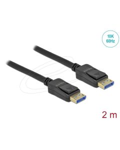 Delock DisplayPort kabel 10K 60 Hz 54 Gbps 2 m