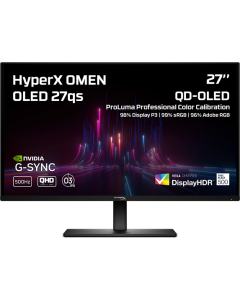HyperX OMEN 27qs QHD 500Hz 27"/2560x1440 OLED QHD/16:9/300cd/0,03ms/1xDP/2xHDMI/VESA/výškově stavitelný/pivot/black