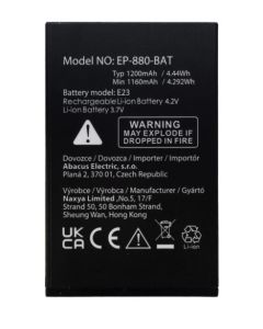 EVOLVEO orig. baterie 1200 mAh pro EasyPhone LT (EP-880)