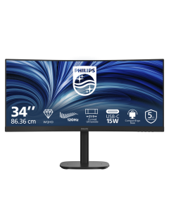 Philips LCD 34B2N3500C 34" zakřivený VA/3440x1440@120Hz/4ms/350cd/2xHDMI/DP/USB/Repro/HAS/5 let