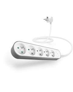 CONNECT IT prodlužovací kabel PowerRex3 , 5 zásuvek, 1,5m, s vypínačem (bíla)