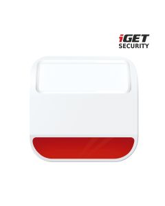 iGET SECURITY MP11 - Bezdrátová venkovní siréna pro alarm iGET SECURITY M6, napájení bateriemi nebo nap. adaptérem
