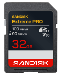 SanDisk Extreme Pro SD UHS-I 32GB SD 100MB/s Read 90MB/s Write