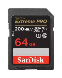 SanDisk Extreme Pro SD UHS-I 64GB SD 200MB/s Read 90MB/s Write