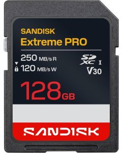 SanDisk Extreme Pro SD UHS-I 128GB SD 250MB/s(R) / 120MB/s(W)