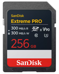 SanDisk Extreme PRO, 256GB SD UHS-II (V90)