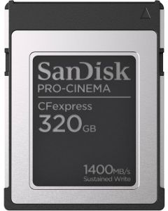 SanDisk PRO-CINEMA CFexpress Type B Card? 320GB up to 1700MB/s Read, up to 1500MB/s Write