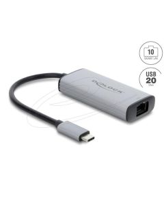 Delock Síťový adaptér USB Type-C™, 10 Gigabit LAN, 1 x RJ45