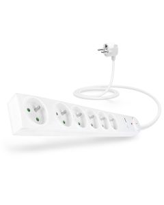CONNECT IT prodlužovací kabel s přepěťovou ochranou ,6 zásuvek, 1,5 m (bíla)