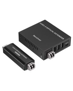 PremiumCord USB 3.2 5Gbps Super-speed 4-portový 150m Multi-mode optický extender