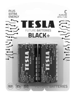TESLA BLACK+ alkalická baterie C (LR14, malý monočlánek, blister) 2 ks