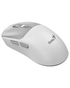 Genius NX-8260S BT, Myš, bezdrátová, optická, 2400DPI, 6 tlačítek, tichá, dobíjecí, Copilot,Bluetooth + 2,4GHz,bílo-šedá