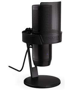 Endorfy Solum 2 Core,Mikrofon, kondenzátorový, kardioidní, pop-up filtr, dotykové ztlumení, USB-C, redukce na USB-A, drž