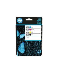 HP Ink Cartridge 963/Black/Tricolor/1000/700 stran/4-Pack