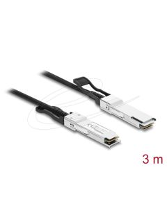 Delock Twinax kabel QSFP28 samec na QSFP28 samec 100 Gbps 3 m