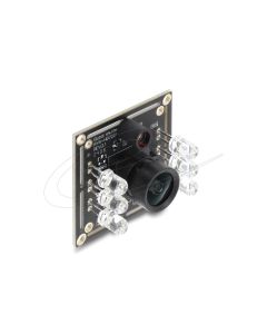 Delock USB 2.0 Kamerový modul s globální závěrkou, černobílý 0,92 megapixelový, 65° 6 IR LED V6, fixní zaostření