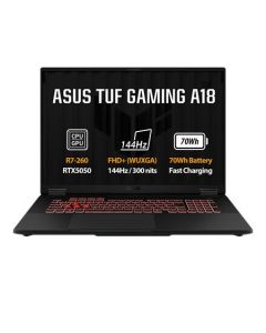 ASUS TUF Gaming A18 - Ryzen 7 260/16GB/512GB SSD/RTX 5050 8GB/18"/WUXGA/IPS/2y PUR/Win 11 Home/šedá