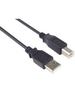 PremiumCord Kabel USB 2.0, A-B 3m barva černá