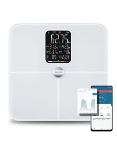 Salente BodyFit, chytrá osobní diagnostická fitness váha, Bluetooth, bílá