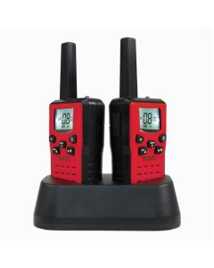 EVOLVEO FreeTalk 2W, PMR vysílačka s výkonem 0,5 a 2W, červenočerná