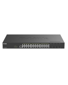 D-Link 28-Port Gigabit Smart Managed PoE Switch, DGS-1250-28XP