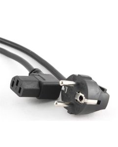 GEMBIRD Kabel síťový  1,8m VDE 220/230V napájecí, pravoúhlý konektor C13