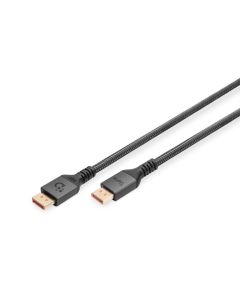 Digitus 16K DP kabel, verze 2.1, 2m, 80G, černá