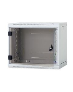 Nástěnný rack RUA 12U/600mm, perforované dveře, odnímatelné bočnice