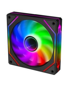 EVOLVEO 120UX, ventilátor, 120mm, 4pin PWM, ARGB, černý