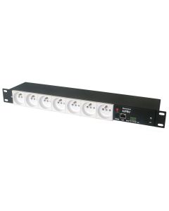 TINYCONTROL tcPDU rackový distribuční modul síťového napájení 7port, měření spotřeby, MQTT, 1wire a I2C, 2 dig. vstupy