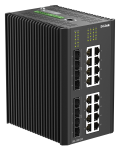D-Link DIS-310G-24X 24-Port Industrial L3 Gigabit Managed Switch with 4 SFP and 4 10G SFP+