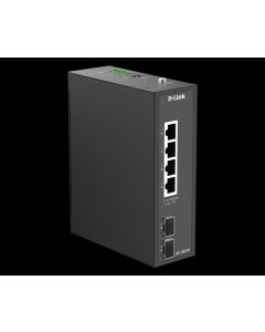 D-Link DIS-100G-06 Industrial 4-Port 1G + 2-Port 1G SFP Unmanaged Switch