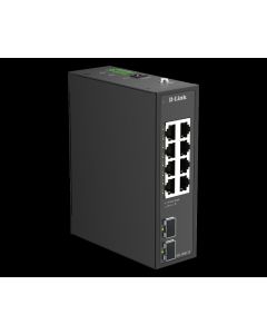 D-Link DIS-100G-10 Industrial 8-Port 1G + 2-Port 1G SFP Unmanaged Switch